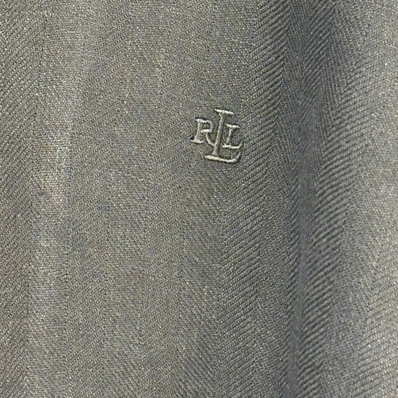 Lauren Ralph Lauren Women's ¾ Sleeve 100% Linen Button Shirt 1X Black Breathable - Picture 4 of 11